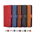 کیف گوشی مگنتی طرح چرم کتابی محافظ لنزدار - Image 3