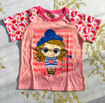 ست تیشرت و شلوار دخترانه مدل دختر کلاه دار - Image 2