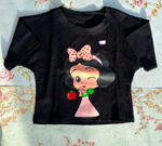 ست کراپ و شلوارک دخترانه مدل سفیدبرفی - Image 2