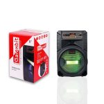 عکس اسپیکر چمدانی Galexbit مدل GS-14 با نورپردازی LED و میکروفون بی‌سیم